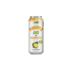 Bebida de jugo de piña refrescante natural más vendida de 490ml con pulpa lista para enviar fabricada en fábrica de Vietnam (OEM, ODM) - Product Image 1