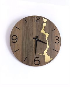 Premium Handmade Wooden <b>Wall</b> <b>Clock</b> Natural Wood Grain Round Hanging <b>Clock</b> for Living Room Bedroom Office <b>Wall</b> <b>Decor</b> Gift Item - Product Image 2