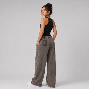 New Polyester/Cotton <b>Lace</b> Fleece Women's Pants Custom Printed Logo Winter Casual Wear Eco-Friendly High Quality <b>Elastic</b> - Product Image 5