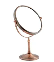 Antique Copper Magnification Tabletop Shaving And Makeup Vanity Mirror 8 Inch Unique Premium Quality Vanity Mirror Home Decors