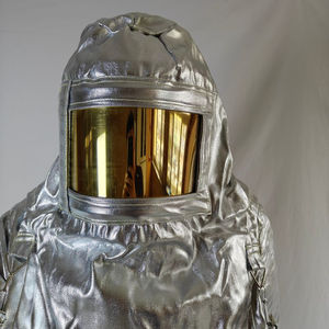 1000 degrés anti-température respirant anti-éclaboussures vêtements de travail salopette feuille d'aluminium aramide fendu vêtements de sécurité de protection - Product Image 3