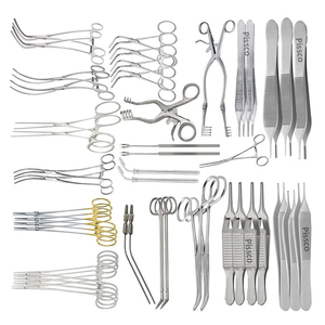 PISSCO Vascular Surgery Set Of 52 Pieces Blood Vessel Surgery Instruments Set Arterial Surgery Instruments Set Venous Surgery - Product Image 1