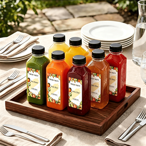 Confezione da 56 Contenitori Vuoti Trasparenti per Bevande da 16oz Senza BPA con Tappi Antimanomissione, Imbuto, Spazzola e Etichette Fai-da-Te - Product Image 6
