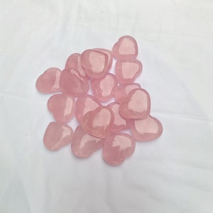 Premium Natural <b>Rose</b> <b>Quartz</b> <b>Heart</b> Crystal Polished Gemstone for Home Decor Wholesale Stress Relief Love Theme Cambay Art Feng - Product Image 2