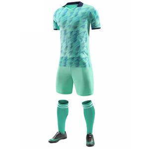 100%ポリエステル製通気性のある半袖サッカーユニフォーム 大人用トレーニングウェア OEMデザイン 高プリント技術 サッカーユニフォーム - Product Image 2