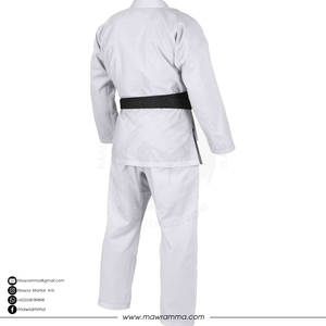 ชุดยิวยิตสูแบบมีโลโก้สั่งทำขายส่ง ผ้าเพิร์ลวีฟ 100% คอตตอน สำหรับบราซิลเลี่ยนยิวยิตสู ชุดกิโมโนสำหรับฝึกซ้อมและแข่งขันระดับมืออาชีพ - Product Image 4
