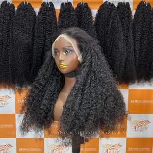 Extensions de cheveux Remy vierges vietnamiens 100% en gros, perruque bouclée birmane de luxe 12A avec cuticules alignées, double trame faite à la machine, toutes les textures de cheveux - Product Image 4