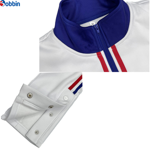 Customized Hot Selling Custom Sportswear Polyester <b>Mens</b> Stripes <b>Jackets</b> & Pants <b>White</b> Training Set Unisex Tracksuit Autumn Wear - Product Image 6