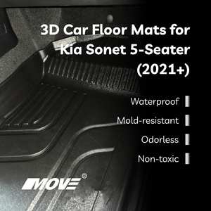 Revestimientos de suelo de ajuste personalizado TPE para todas las estaciones de alta resistencia para Kia Sonet 2021 + alfombrillas de coche antideslizantes inodoras de alta calidad directa - Product Image 5