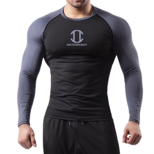 Hauts de sport personnalisés pour hommes UPF50+ en polyester écologique à manches longues, séchage rapide, respirant, anti-UV - Product Image 5