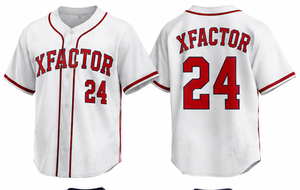 XFACTOR <b>Baseball</b> Jersey 24 Unisex Short Sleeve Breathable Polyester Adult All Seasons Team Name Print Regular Fit - Product Image 2
