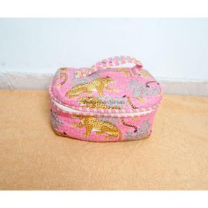 New Arrival Wholesale Handcrafted Tassel Printed 100% Cotton Zipper Closure <b>Small</b> Lightweight Multi-Function Eco-Friendly Case - Product Image 3