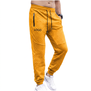 Men's Color Blocked Sweatpants Gray Purple Elastic Waist Drawstring Casual <b>Joggers</b> With <b>Zip</b> <b>Pocket</b> Breathable Midweight Pants - Product Image 2