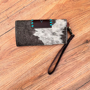 ใหม่กระเป๋าสตางค์หนังวัวสำหรับผู้หญิงกระเป๋าคลัทช์หนังแท้กระเป๋าสตางค์แบบยาวหลายช่องพร้อมช่องใส่บัตรมากมาย - Product Image 3