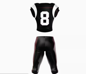 Uniforme de football américain personnalisé par sublimation, respirant, maillot et pantalon de football professionnel pour équipe - Product Image 4