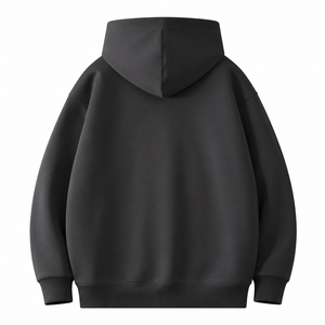 Sweat-shirt à capuche oversize pour homme, couleur unie, en coton French Terry, décontracté, pull-over, printemps, écologique, coupe ample - Product Image 2