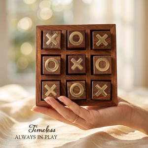 Jeu de Tic Tac Toe en bois durable, stratégique, éducatif, cadeau familial pour enfants et adultes, activités de fête - Product Image 4