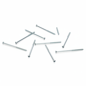 Tornillos parciales de cabeza ranurada de acero al carbono con doble extremo zincado, grado industrial PDC, pulgadas/métricos, para madera, Clase 4.8 6.8 - Product Image 2