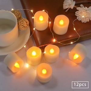 TOOWIN CR2450 Battery-Powered Electronic Candle <b>Lamp</b> for Restaurants and Weddings - Smokeless Simulation Remote Control <b>Mini</b> Tea - Product Image 5