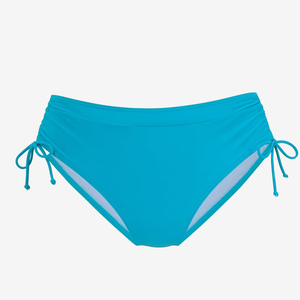 Women's Turquoise Two Piece <b>Bikini</b> Set Push Up Top High Waist Bottom Drawstring Swimwear Spandex Polyester - Product Image 2