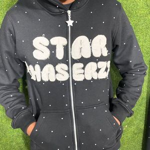 Sweat-shirt en molleton 100% coton 400 GSM de qualité supérieure avec strass, unisexe, produits personnalisés - Product Image 6