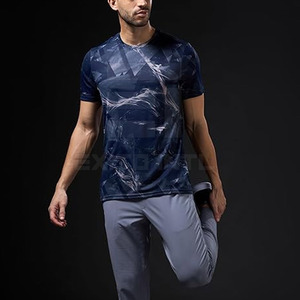 Camiseta de Hombre Estilo Urbano 2026, Personalizable con Logotipo, Mezcla de Nailon y Algodón, Impresa, Etiqueta Privada Disponible, Alta Calidad, Transpirable - Product Image 3