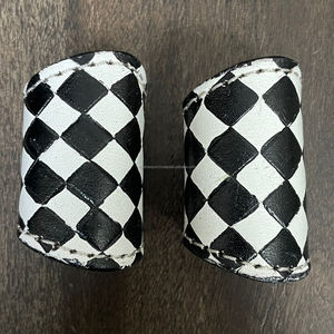 ที่รัดผ้าพันคอหนังทำมือ ลายตารางหมากรุก สไตล์คาวบอย สำหรับชุดคาวเกิร์ลและคาวบอย - Product Image 5