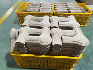 Accessoires de rampe d'escalier traditionnels en bois massif, embout à quart de tour à 90 degrés, pièce d'escalier - Durable, écologique, livraison rapide - Product Image 3