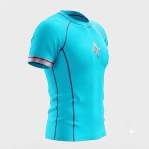 Nueva Camiseta Deportiva RIVIAN ATLANTIC de Manga Corta con Estampado por Sublimación, Cuello Redondo, Secado Rápido, Transpirable, Material de Spandex/Poliéster - Product Image 4
