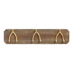 Popular Wooden <b>Wall</b> Wishbone Hooks Set Decorative Coat Hangers Organizer Home Stylish Durable Practical Unique - Product Image 1
