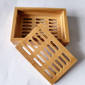 Boîte à savon 100% en bambou boîtes à savon en bois naturel pour la décoration de la salle de bain produit écologique - Product Image 1