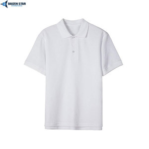 เสื้อโปโลแขนสั้นผู้ชาย สีพื้น ผ้าถักโพลีเอสเตอร์ ระบายอากาศได้ดี สวมใส่สบาย รับสกรีนโลโก้ด้านหน้า บริการ OEM - Product Image 5