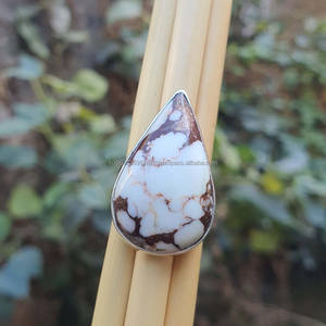 Anillo hecho a mano de Plata de Ley 925 sólida, joyería de caballo de piedras preciosas chapada en oro clásico para boda o fiesta - Product Image 5