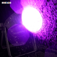 SHEHDS - Foco LED RGBW 4 en 1 de 300 W, Resistente al Agua, con Zoom, IP65, Silencioso, para Iluminación de Escenarios, Conciertos y Bodas