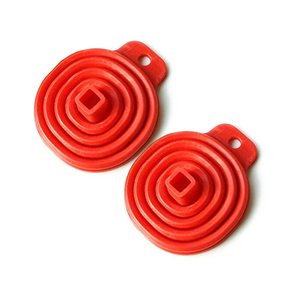 Ensemble de 4 entonnoirs pliables en silicone avec brosse de nettoyage, accessoires de cuisine, gadgets de cuisine, ensembles cadeaux, ensemble de casseroles - Product Image 6