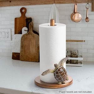 Porte-serviettes en papier artisanal unique en forme de tortue, design tortue de mer en résine, organisateur de cuisine, qualité supérieure, décoration intérieure - Product Image 1