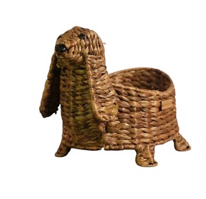 Maceta Artesanal de Jacinto de Agua con Forma de Perro de Orejas Largas, Cesta Creativa para Flores con Diseño de Animal, Soporte Decorativo para Plantas de Patio - Product Image 3