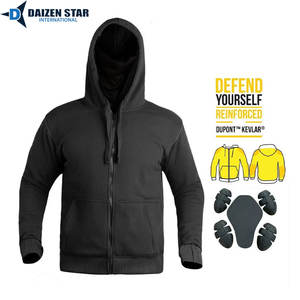 Sweat à capuche de protection en polaire polyester/coton de qualité supérieure |   Sweat-shirt de sécurité professionnel en tissu anti-coupure avancé pour l'hiver, tactique - Product Image 2