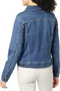 Chaqueta Vaquera Corta para Mujer de Lenova Industries, Estilo Vintage Azul con Cierre de Botones, Estilo Casual, Impermeable, Transpirable, de Secado Rápido y Holgada - Product Image 3