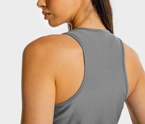 Débardeurs côtelés sans manches en coton tricoté pour femmes, coupe ajustée, personnalisables, décontractés et sexy, vente en gros - Product Image 5