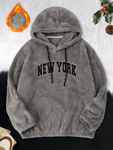 Sweat-shirt et sweat à capuche pour homme en molleton léger 340g 100% coton avec logo personnalisé brodé, vente en gros - Product Image 1