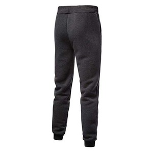 Survêtement à capuche gris foncé pour homme, manches longues, couleur unie, coupe décontractée, avec poches latérales, vêtements d'automne, matière polyester - Product Image 3