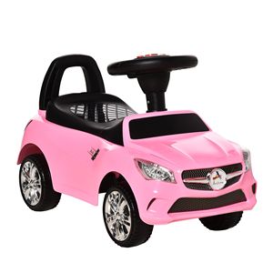 Auto Giocattolo Rosa per Bambini con Musica, Clacson, Fari e Funzioni di Stoccaggio - Product Image 1