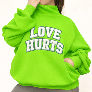 Sudadera de cuello alto de manga larga, suéter premium de invierno, jersey holgado informal para mujer - Product Image 6