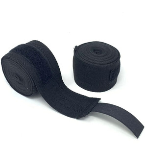 Bandages de boxe élastiques de qualité supérieure en coton avec boucle pour le pouce pour l'entraînement de MMA, de kickboxing et de Muay Thai - Product Image 3
