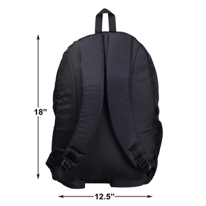 Mochilas Escolares Negras para Niños, Tejidas, con Correas Ajustables, Gran Capacidad, para Portátiles de 18*12.5 Pulgadas - Product Image 3