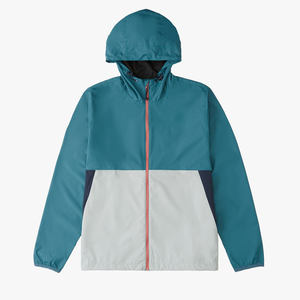 <b>Men</b> Windproof Hooded <b>Jacket</b> Color Blocking Zipper Casual Spring Lightweight Polyester Outdoor Sportwear Coat - Product Image 5
