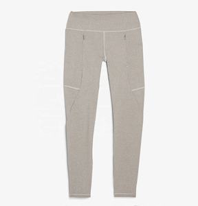 Leggings de yoga et de fitness pour femmes, taille haute, respirants, écologiques, avec logo personnalisé et design patchwork, tendance et en gros - Product Image 4