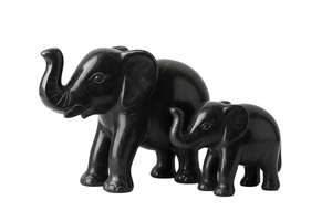 แผ่นหินอ่อนธรรมชาติประดับตกแต่งพร้อมชุดรูปปั้นช้างแกะสลักด้วยมือ งานเลียนแบบโบราณ หินสั่งทำพิเศษสำหรับตกแต่งบ้าน - Product Image 2