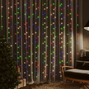 Luci fatate a tendina a LED da 9.8 'x 9.8' 300 LED colorati con illuminazione per feste a 8 funzioni - Product Image 1